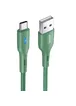 Дата кабель USAMS US-SJ460 U-Bob Series USB to Type-C Smart Power-off Cable (1.2m) Зеленый
