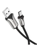 Дата кабель Hoco U67 "Soft Silicone" MicroUSB (1.2m) Черный