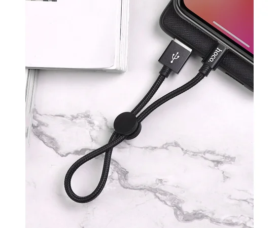 Дата кабель Hoco X35 Premium USB to Lightning (0,25m) Черный