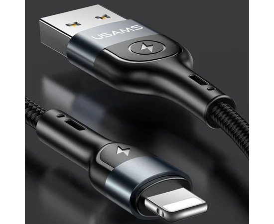 Дата кабель Usams US-SJ423 U48 Digital Display USB to Lightning (1.2m) Черный