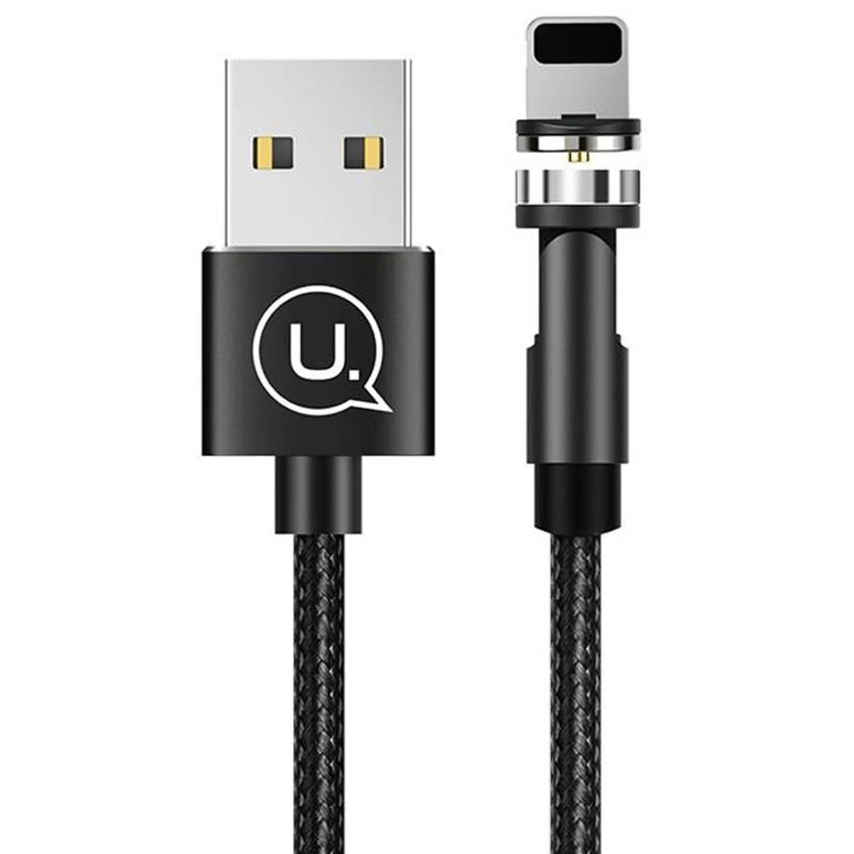 Дата кабель USAMS US-SJ472 U59 Lightning Rotatable Magnetic (1m) Черный