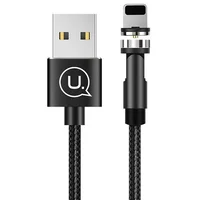 Дата кабель USAMS US-SJ472 U59 Lightning Rotatable Magnetic (1m) Черный