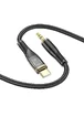 Аудио кабель Aux Hoco UPA25 (AUX 3.5 to Type-C) (1m) Black