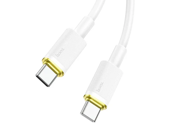 Дата кабель Hoco U109 Type-C to Type-C 100W (1.2m) White