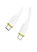 Дата кабель Hoco U109 Type-C to Type-C 100W (1.2m) White