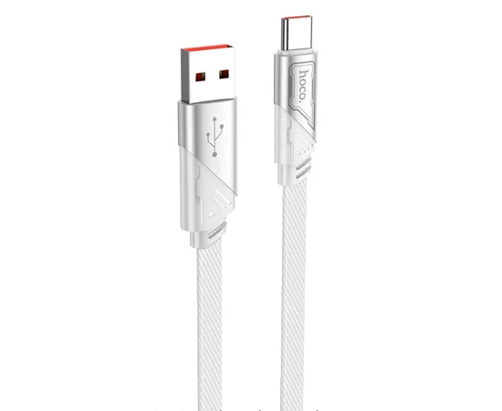 Дата кабель Hoco U119 Machine charging data USB to Type-C 5A (1.2m) Gray