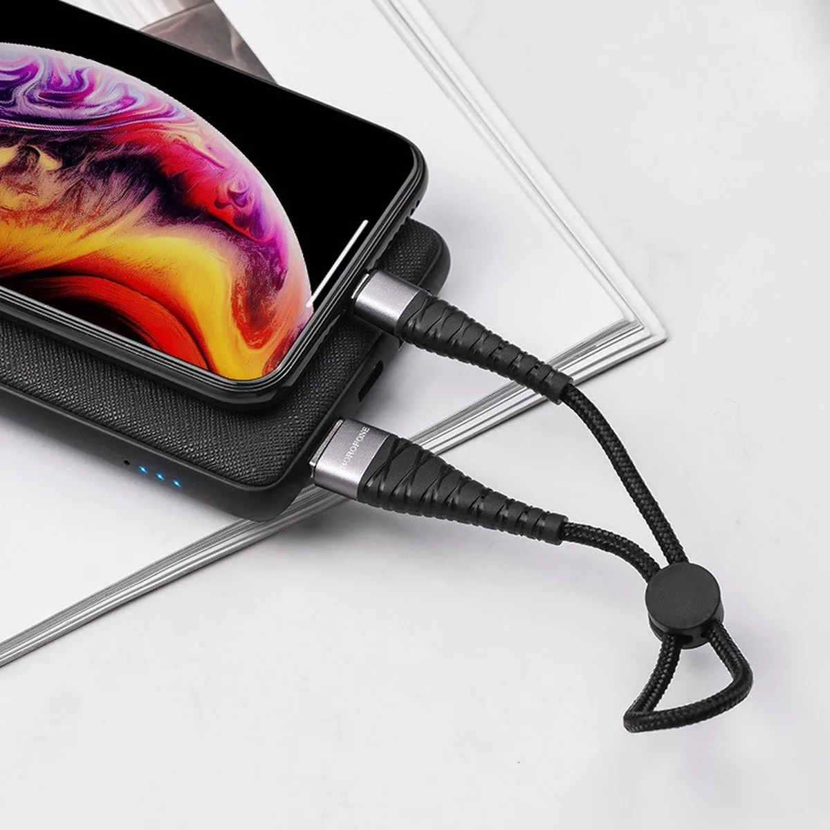 Дата кабель Borofone BX32 Munificent USB to Lightning (0.25m) Черный