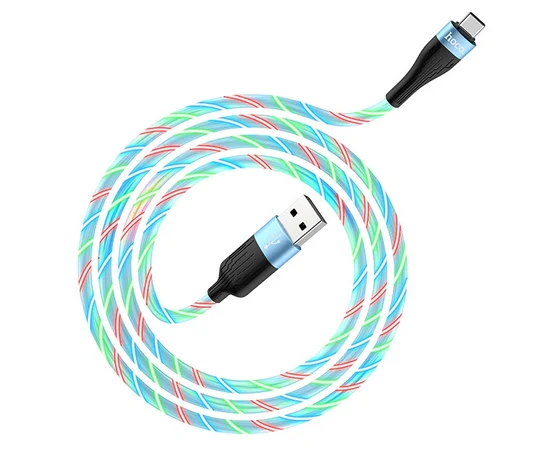 Дата кабель Hoco  U85 "Charming Night" Type-C (1М) Синий