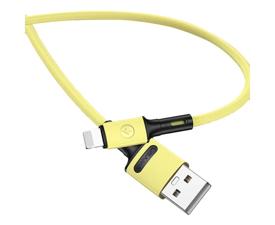 Дата кабель USAMS US-SJ434 U52 USB to Lightning (1m) Желтый