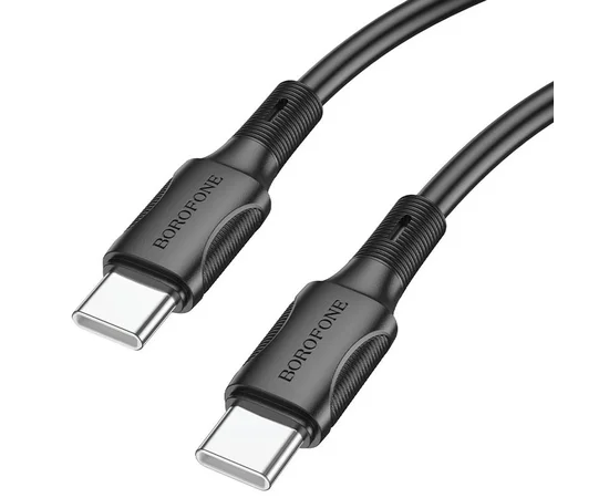 Дата кабель Borofone BX80 Type-C to Type-C 60W (1m) Черный