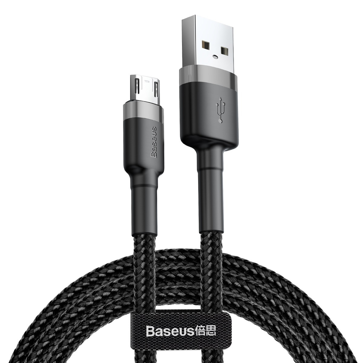 Дата кабель Baseus Cafule MicroUSB Cable 1.5A (2m) Серый / Черный