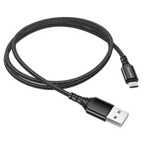 Дата кабель Borofone BX54 Ultra bright USB to MicroUSB (1m) Черный