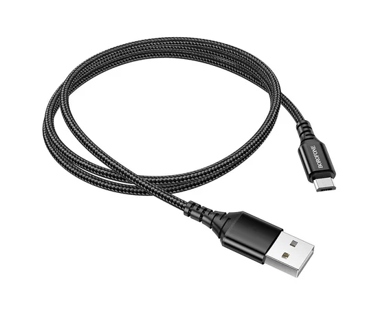 Дата кабель Borofone BX54 Ultra bright USB to MicroUSB (1m) Черный