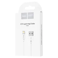 Дата кабель Hoco X23 Skilled Lightning Cable (1m) Білий