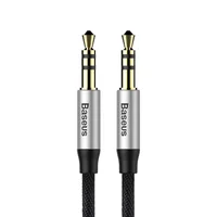 Аудио кабель Aux Baseus Yiven M30 (1m) (CAM30) Черный / Серебряный