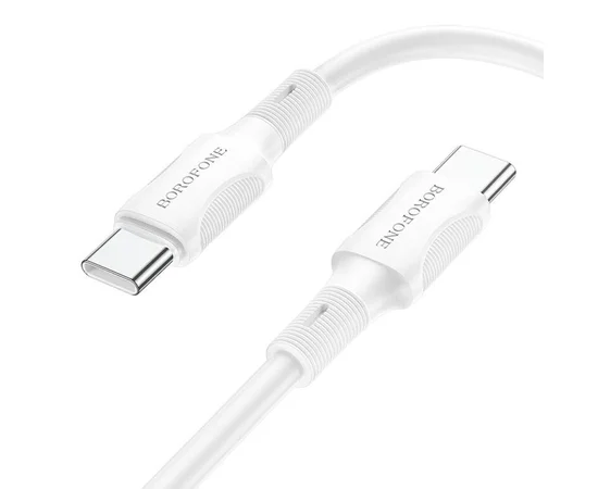 Дата кабель Borofone BX80 Type-C to Type-C 60W (1m) Белый