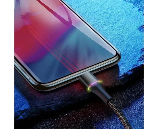 Дата кабель Baseus Halo Data Lightning 2.4A (0.5m) Black