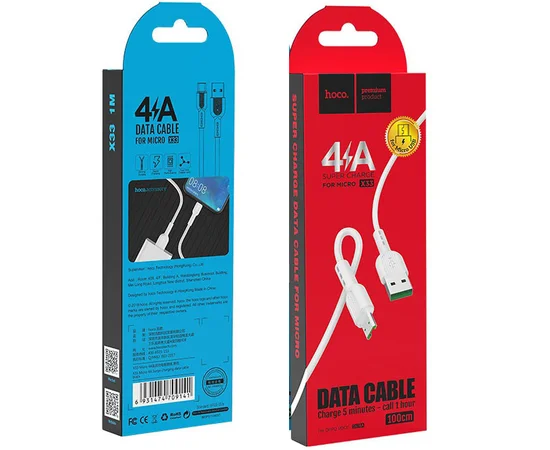 Дата кабель Hoco X33 Surge USB to MicroUSB (1m) Белый