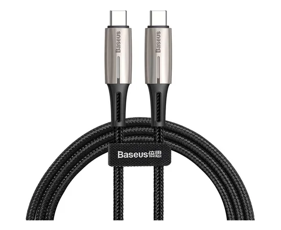 Дата кабель Baseus Cafule Type-C to Type-C Cable PD 2.0 60W (1m) Черный / Золотой