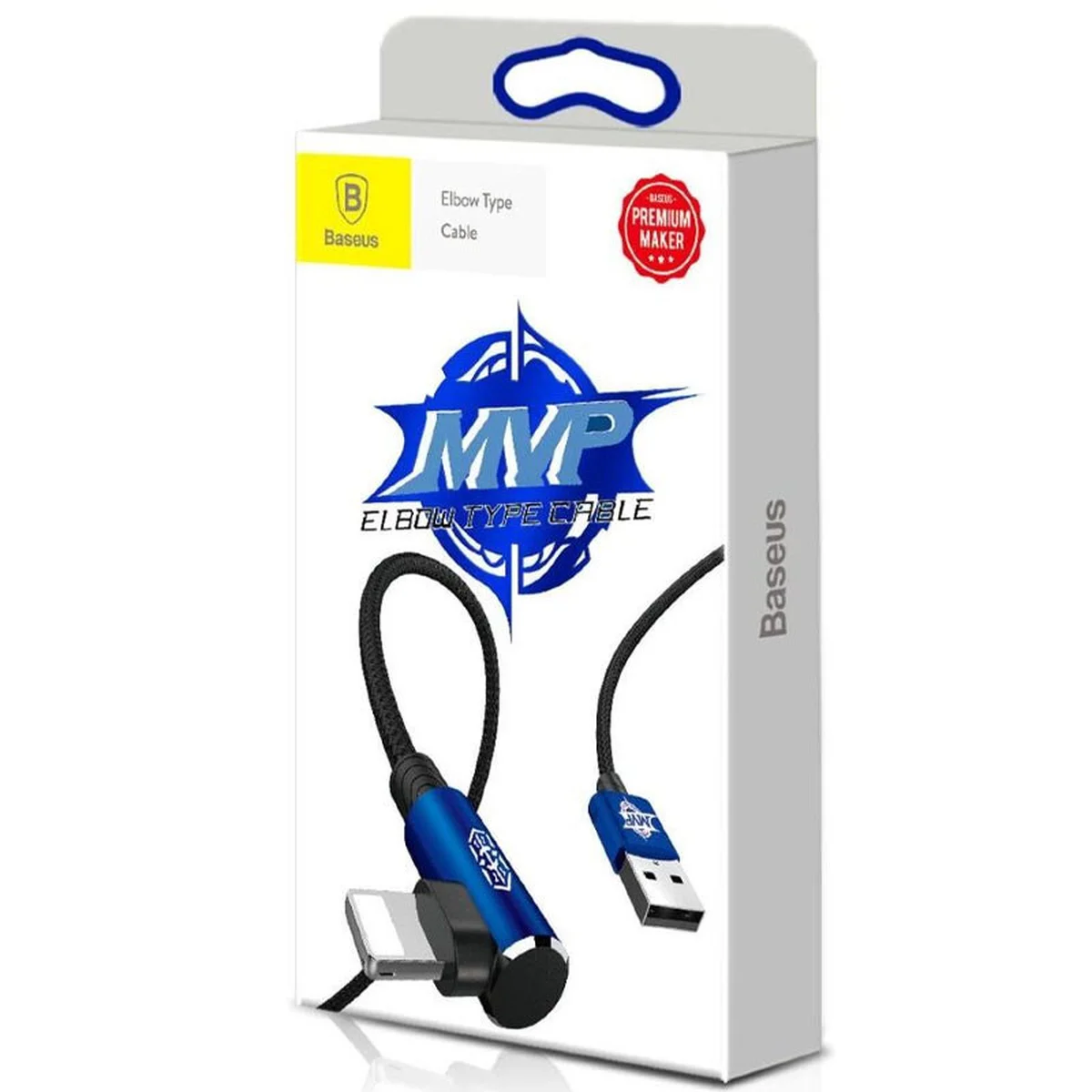 Дата кабель Baseus MVP Elbow Lightning Cable 2.4A (1m) (CALMVP) blue
