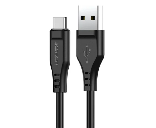 Дата кабель Acefast C3-04 USB-A to USB-C TPE (1m) Black