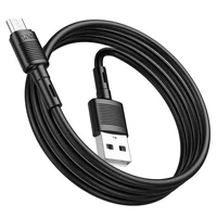 Дата кабель Hoco X83 Victory USB to MicroUSB (1m) Black