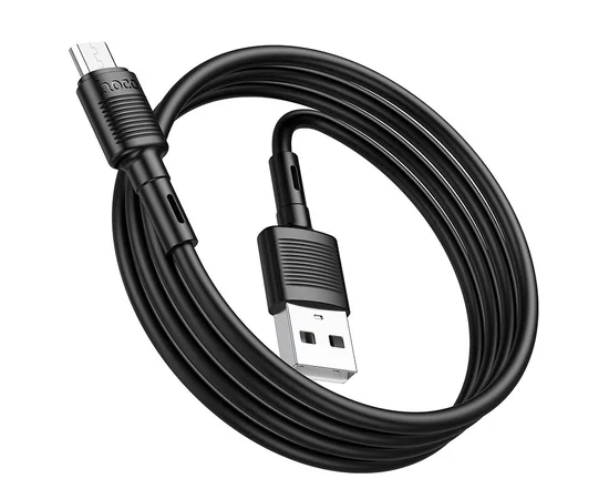 Дата кабель Hoco X83 Victory USB to MicroUSB (1m) Black