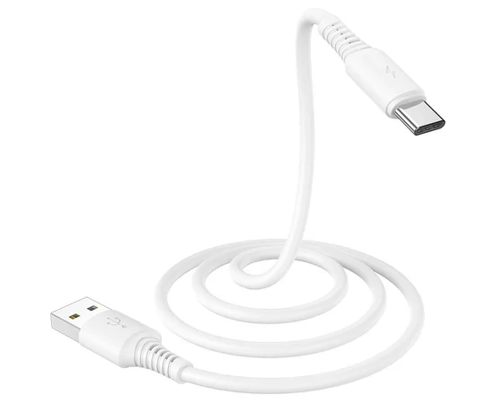Дата кабель Borofone BX47 Coolway USB to Type-C (1m) Белый