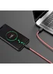 Дата кабель Hoco X21 Plus Fluorescent Silicone MicroUSB Cable (1m) Красный