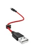 Дата кабель Hoco X21 Plus Silicone Type-C Cable (0.25m) Black / Red
