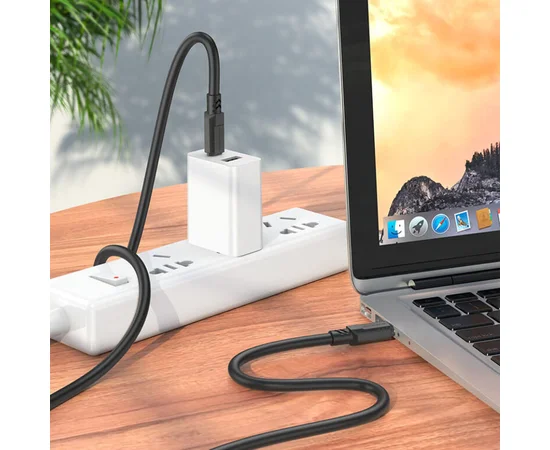 Дата кабель Borofone BX81 Type-C to Type-C 60W (1m) Чорний