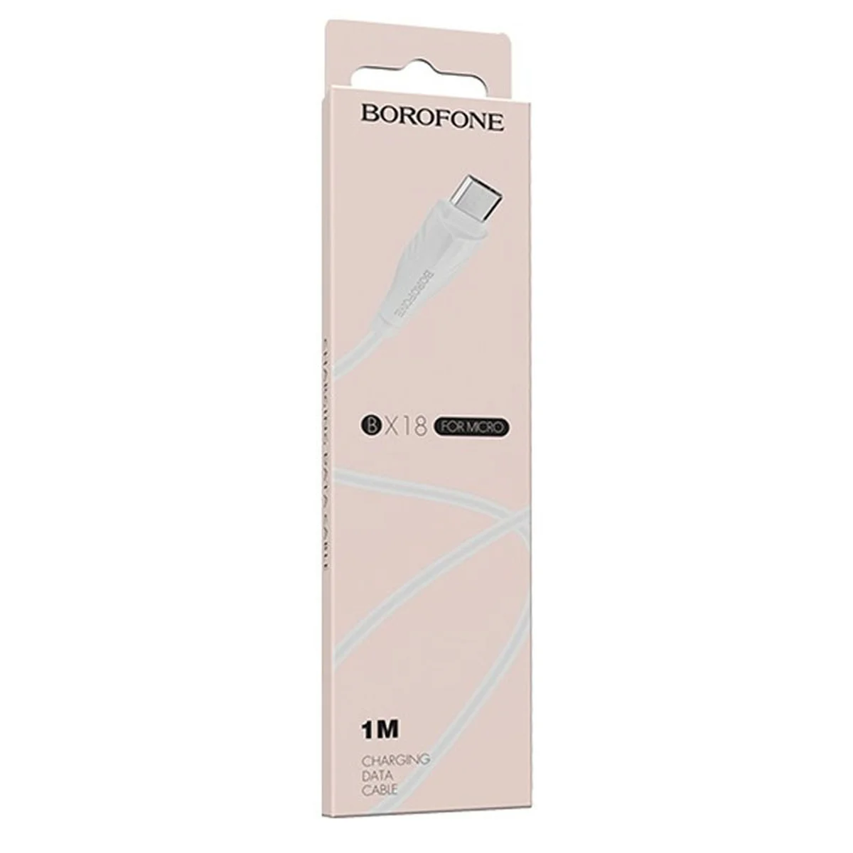 Дата кабель Borofone BX18 Optimal USB to MicroUSB (1m) Белый