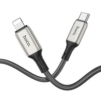 Дата кабель Hoco X66 "Howdy" PD Type-C to Lightning (1m) Серый