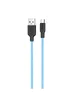 Дата кабель Hoco X21 Plus Silicone MicroUSB Cable (1m) Black / Blue