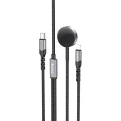 Дата кабель Hoco CW54 2in1 Type-C to iWatch/Lightning 2.5W (1.2m) Black