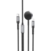 Дата кабель Hoco CW54 2in1 Type-C to iWatch/Lightning 2.5W (1.2m) Black