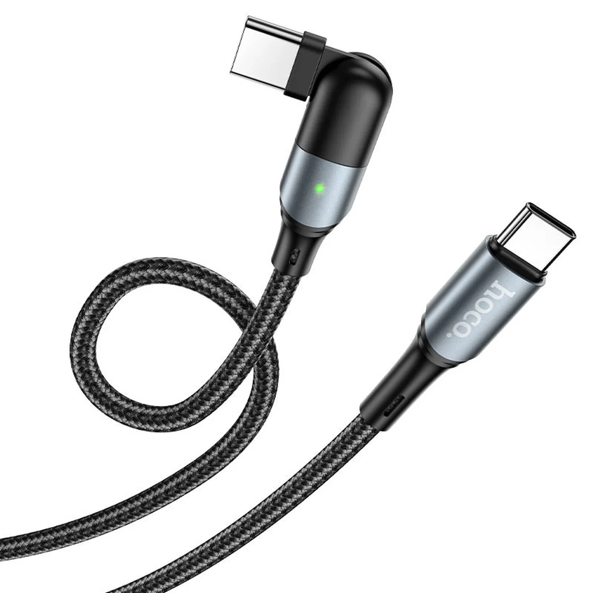 Дата кабель Hoco U100 "Orbit" Type-C to Type-C 100W (1.5m) Черный