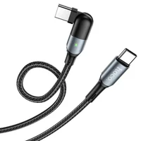 Дата кабель Hoco U100 "Orbit" Type-C to Type-C 100W (1.5m) Черный