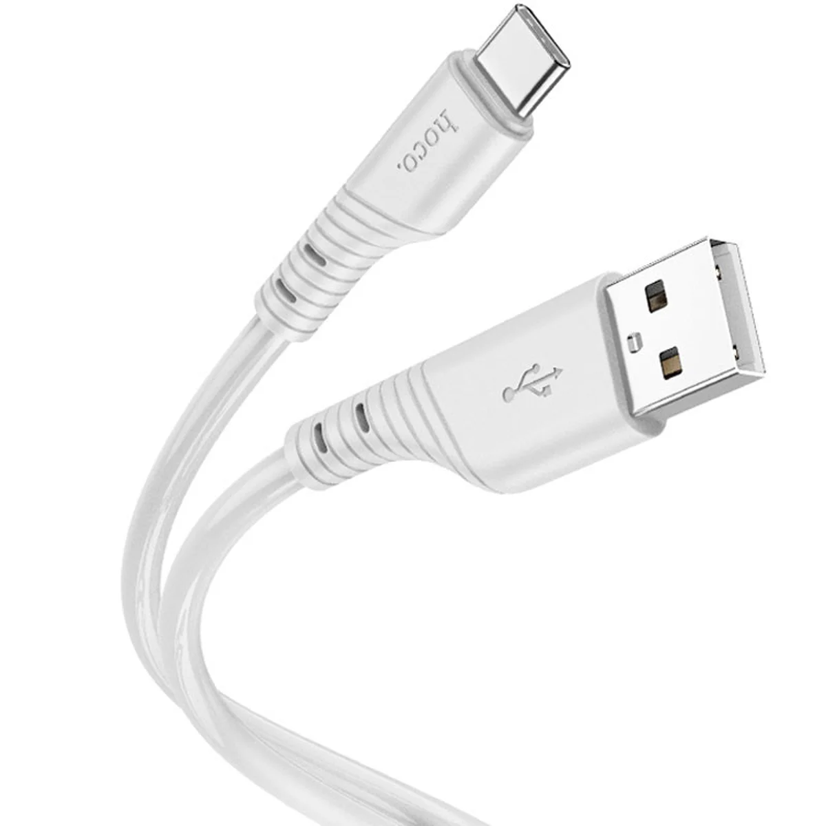 Дата кабель Hoco X97 Crystal color USB to Type-C (1m) Light gray