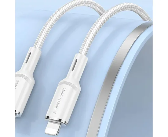 Дата кабель Borofone BX90 Cyber USB to Lightning (1m) White