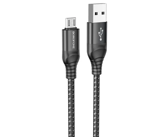 Дата кабель Borofone BX56 Delightful USB to Micro-USB (1m) Black