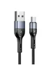 Дата кабель Usams US-SJ450 U55 Aluminum Alloy Braided USB to MicroUSB (1m) Black