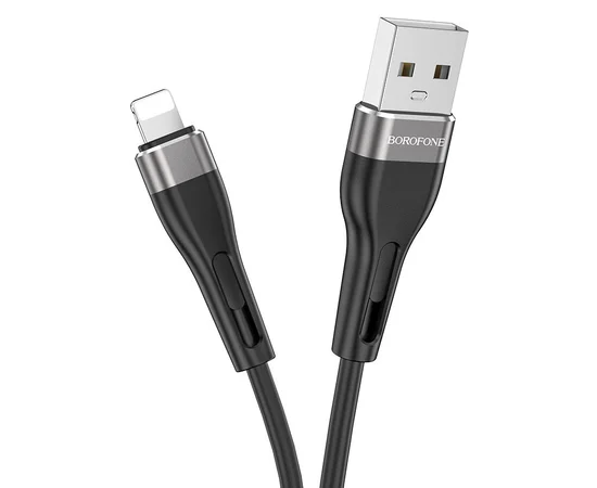 Дата кабель Borofone BX46 Rush USB to Lightning (1m) Черный