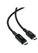 Дата кабель Acefast C6-03 USB-C to USB-C 100W zinc alloy digital display braided (1m) Black