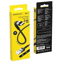 Дата кабель Borofone BX34 Advantage USB to MicroUSB (1m) Черный