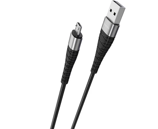 Дата кабель Borofone BX32 Munificent USB to MicroUSB (1m) Black