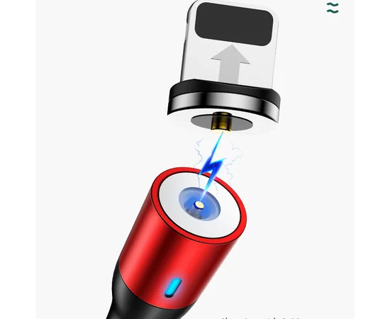 Дата кабель USAMS US-SJ336 U29 Magnetic USB to Lightning (2m) Красный