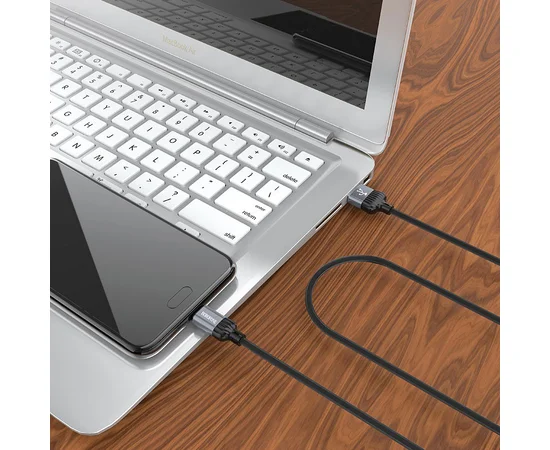 Дата кабель Borofone BX28 Dignity USB to Type-C (1m) Metal gray
