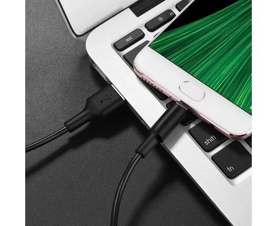 Дата кабель Hoco X25 Soarer MicroUSB (1m) Черный