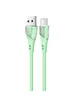 Дата кабель Usams US-SJ494 U65 Liquid Silicone USB to Type-C 3A 1m Зеленый